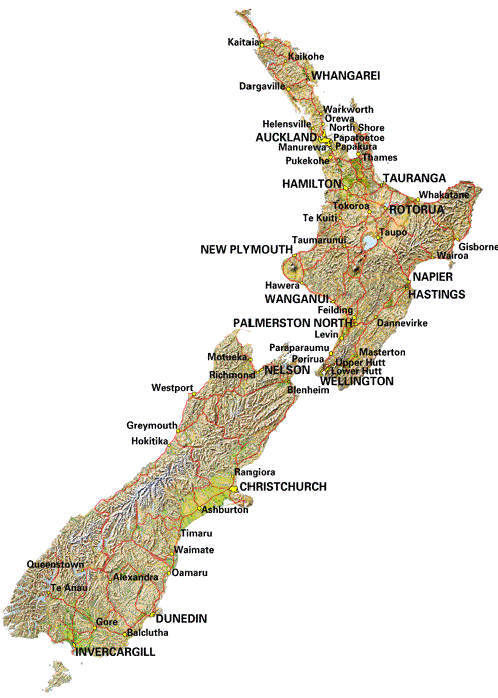 [New Zealand topo map]